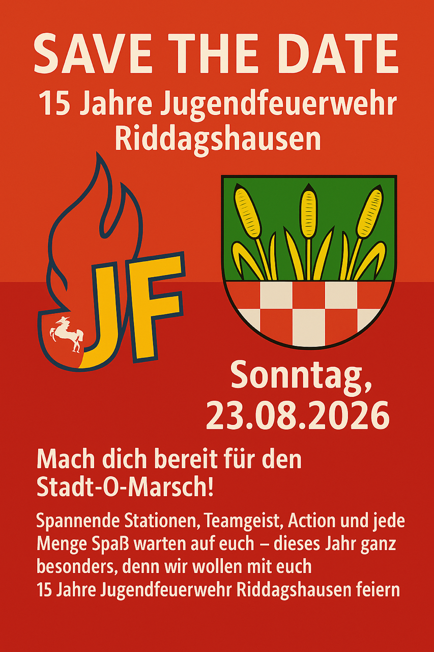 save the date: 15 Jahre JF Riddagshausen